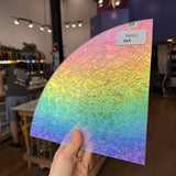 Rainbow Dichroic Glue Chip Sheet Glass Colorado Glassworks RK682 (9x9in)