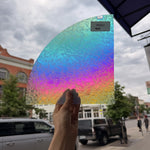 Rainbow Dichroic Glue Chip Sheet Glass Colorado Glassworks
