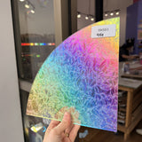 Rainbow Dichroic Glue Chip Sheet Glass Colorado Glassworks RK683 (9x9in)