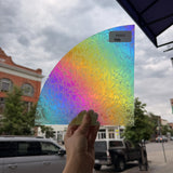 Rainbow Dichroic Glue Chip Sheet Glass Colorado Glassworks