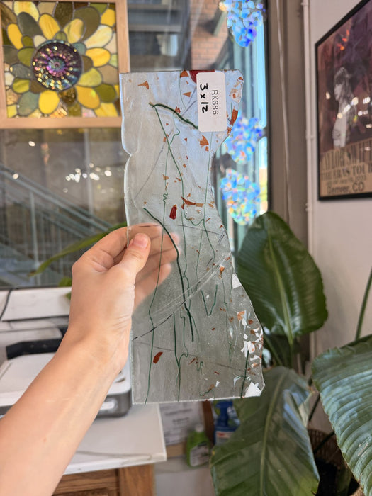 Milky Multicolor Facture and Confetti Sheet Glass Colorado Glassworks Default Title