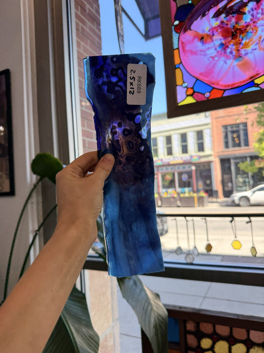 Dark Blue Purple Mixed Sheet Glass Colorado Glassworks