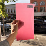 Hot Pink Opal on Clear Lamberts Flash Glass