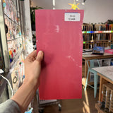 Hot Pink Opal on Clear Lamberts Flash Glass