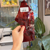 Vibrant Red Mouthblown - Flashed Red on Clear Sheet Glass Mouth Blown Glass Default Title