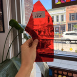 Vibrant Red Mouthblown - Flashed Red on Clear Sheet Glass Mouth Blown Glass