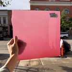 Hot Pink Opal on Clear Lamberts Flash Glass