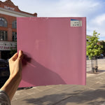 Hot Pink Opal on Clear Lamberts Flash Glass