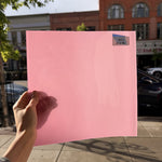 Hot Pink Opal on Clear Lamberts Flash Glass