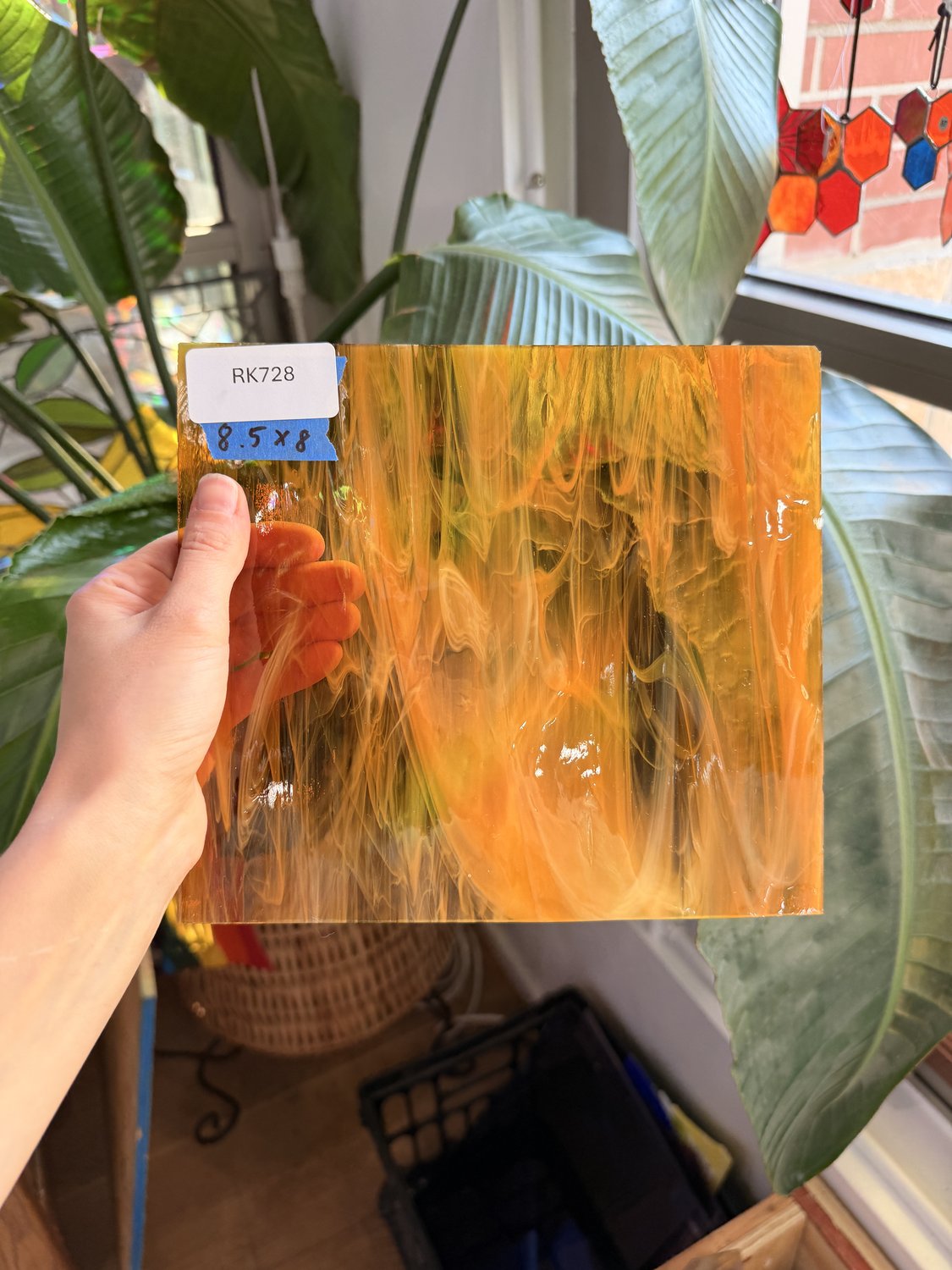 Clear Amber Wispy Spectrum