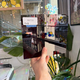 Red St Just Flash (on clear) Mouth Blown – RK739