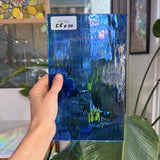 Vintage Blue Spectrum Waterglass Sheet Glass Spectrum Glass 10x5.5in (SP-75671341)