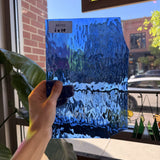 Vintage Blue Spectrum Waterglass Sheet Glass Spectrum Glass