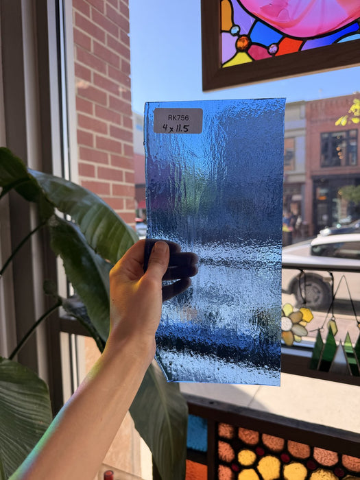 Blue Transparent Bullseye Fusible 90 COE Fusible Sheet Glass Bullseye Glass