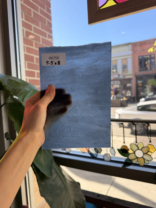 Smokey Gray Purple Stipple Youghiogheny Sheet Glass Youghiogheny Glass
