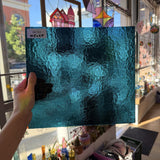 Deep Teal Transparent Bullseye