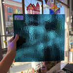 Deep Teal Transparent Bullseye