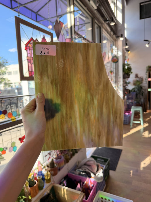 Brown Green Mixed Opal Sheet Glass Colorado Glassworks