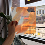 Orange White Mixed on Clear Lamberts Flash Glass Sheet Glass Lamberts Glass