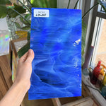 Spectrum Blue White Wispy Sheet Glass Spectrum Glass 11.5x6.5in (SP-86452013)