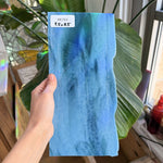 Blue Teal Mixed Mottled Bullseye