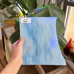 White Wispy Sheet Glass Colorado Glassworks RK785 (7x9in)