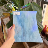 White Wispy Sheet Glass Colorado Glassworks RK785 (7x9in)