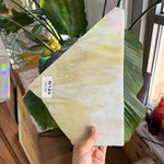 Tan White Wispy Textured Sheet Glass Colorado Glassworks