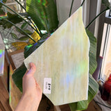 Tan White Wispy Sheet Glass Colorado Glassworks Default Title