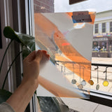 Orange White Mixed on Clear Lamberts Flash Glass Sheet Glass Lamberts Glass
