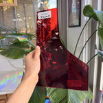 Dark Red Lamberts Flash Glass (red on clear)
