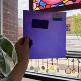 Purple/Blue Opal on Clear Flashed Lamberts Mouthblown Glass Sheet Glass Lamberts Glass