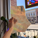 White Mottled Vintage Sheet Glass Colorado Glassworks