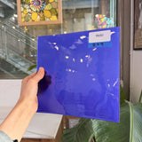 Purple/Blue Opal on Clear Flashed Lamberts Mouthblown Glass Sheet Glass Lamberts Glass
