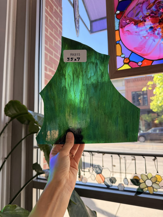 Green Blue Mixed Transparent Sheet Glass Colorado Glassworks