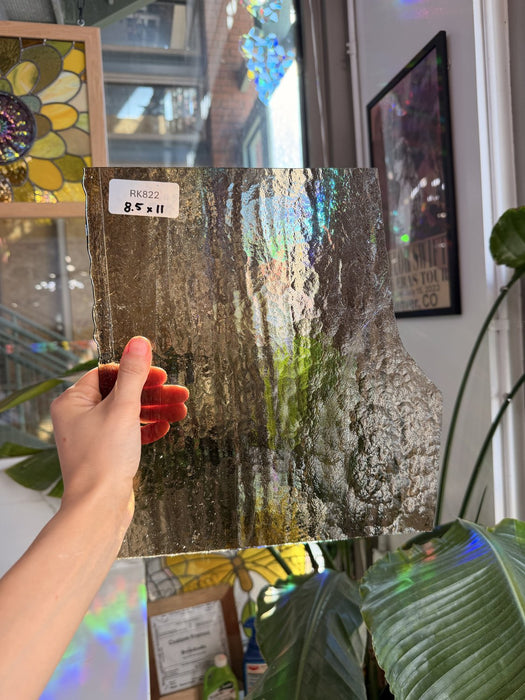 Bronze Transparent Bullseye Fusible Sheet Glass Bullseye Glass Default Title