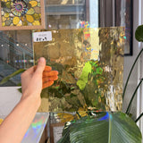 Light Amber Vintage Spectrum Waterglass Sheet Glass Spectrum Glass 9x8.5in (SP-93890349)