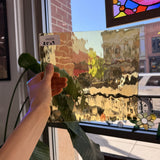 Light Amber Vintage Spectrum Waterglass Sheet Glass Spectrum Glass