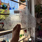Clear Transparent Glue Chip Textured Sheet Glass