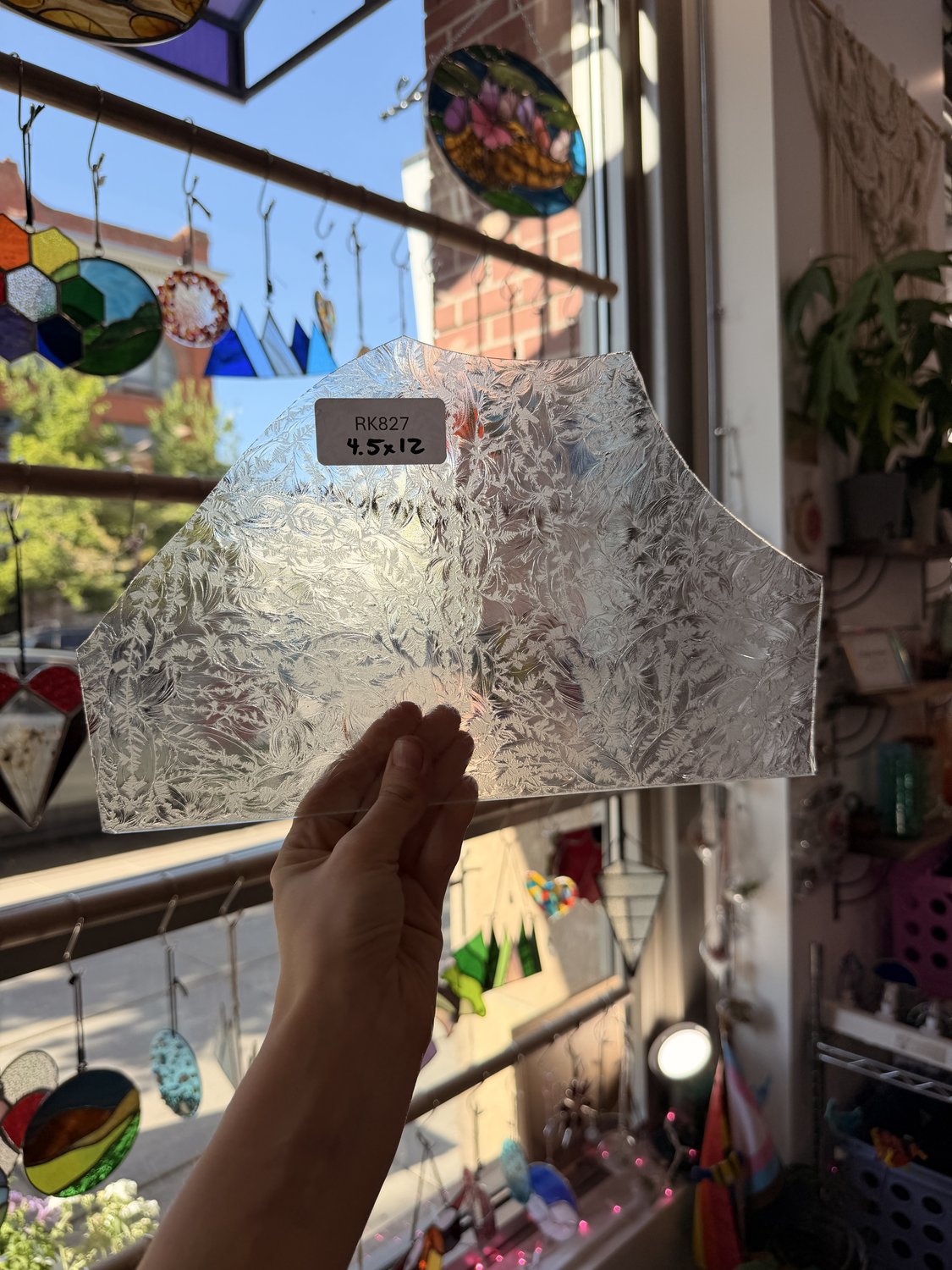 Clear Transparent Glue Chip Textured Sheet Glass