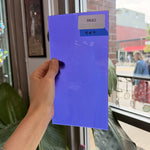 Purple/Blue Opal on Clear Flashed Lamberts Mouthblown Glass Sheet Glass Lamberts Glass 9x4in (LA-52032557)