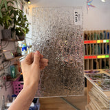 Clear Transparent Textured Wissmach Florentine Sheet Glass