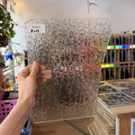 Clear Transparent Textured Wissmach Florentine Sheet Glass