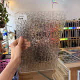 Clear Transparent Textured Wissmach Florentine Sheet Glass