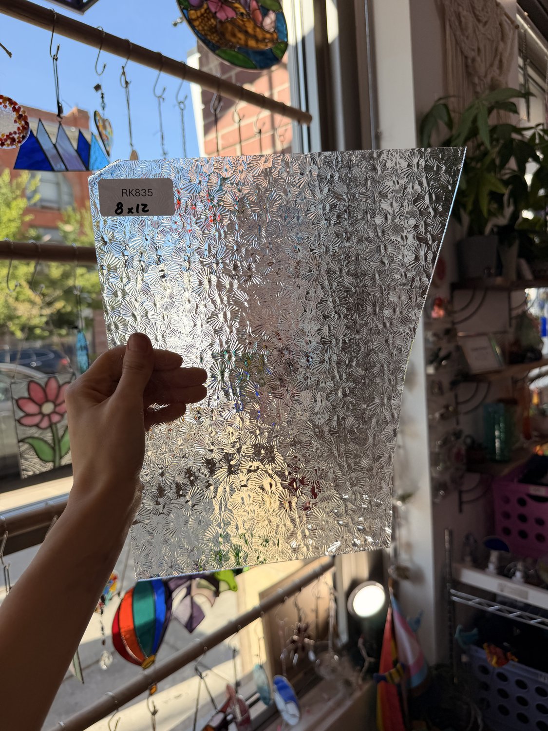 Clear Transparent Textured Wissmach Florentine Sheet Glass