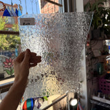 Clear Transparent Textured Wissmach Florentine Sheet Glass