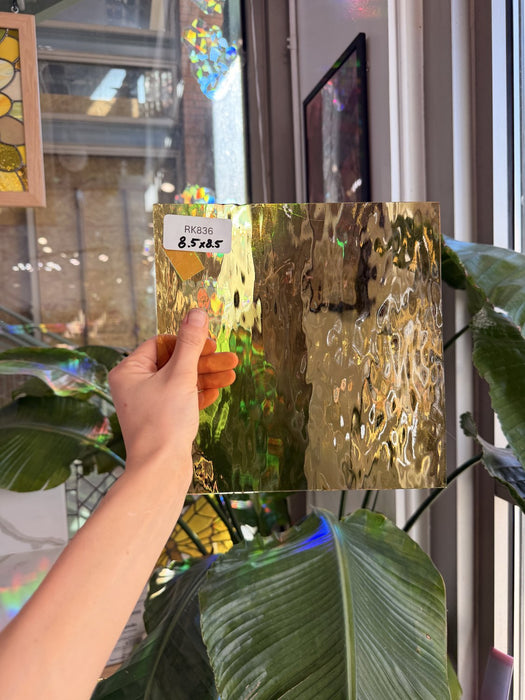 Light Amber Vintage Spectrum Waterglass Sheet Glass Spectrum Glass