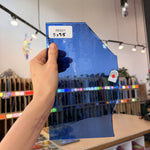 Medium Blue Mouthblown Lamberts Sheet Glass – RK841