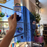 Medium Blue Mouthblown Lamberts Sheet Glass – RK841