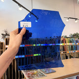 Mouthblown Medium Blue Sheet Glass